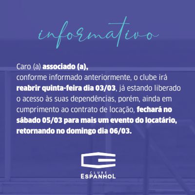 Informativo – Sábado 05/03